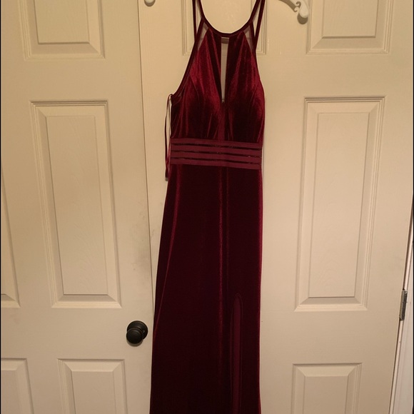Red Wine Ball Dress - Picture 3 of 3